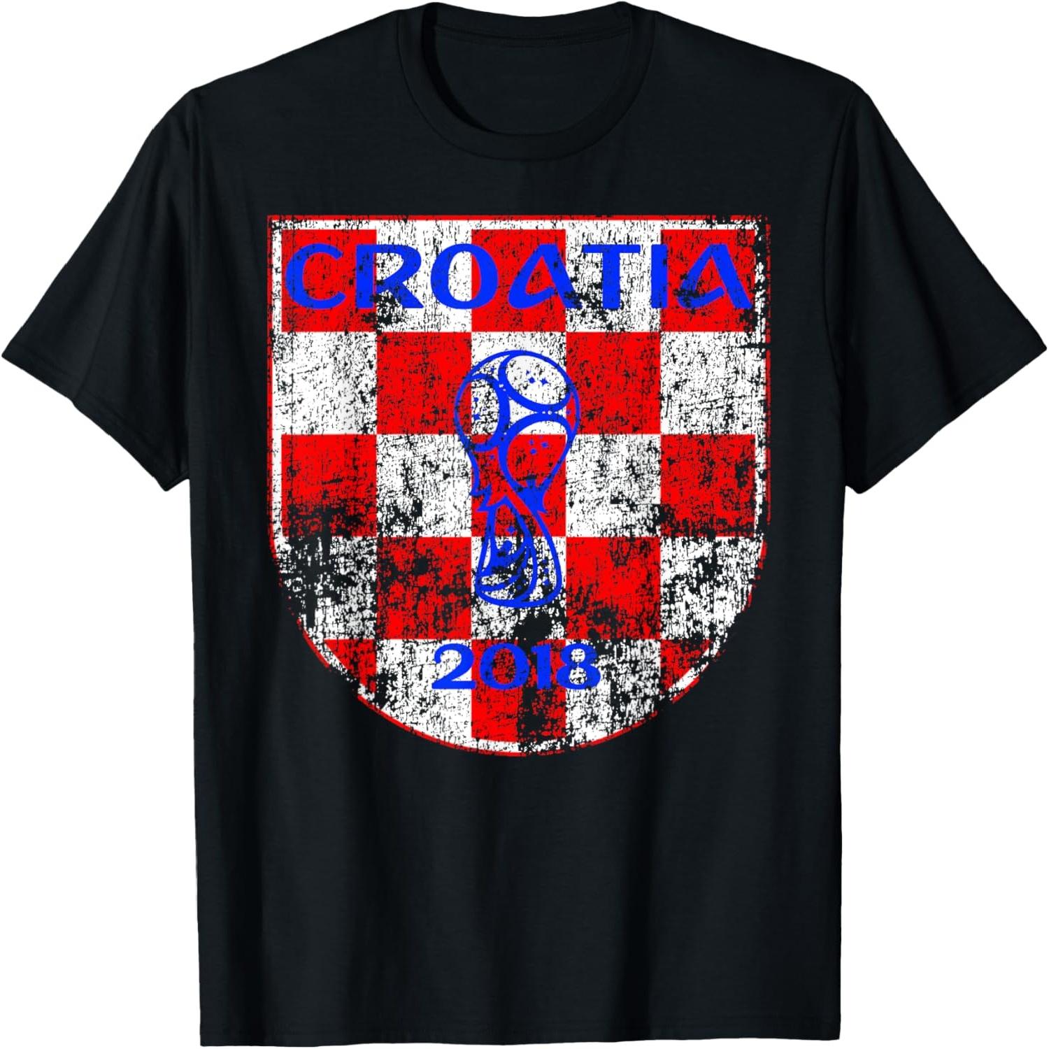 Croatia World Soccer Russia 2018 Football Cup Fan T Shirt T-Shirt S разноцветный