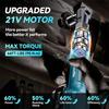 SEESII 21V Cordless 3/8" Electric Ratchet Wrench 90NM Electric Wrench 3" Extended Ratchet Wrench 200RPM Power Car Repair Tools