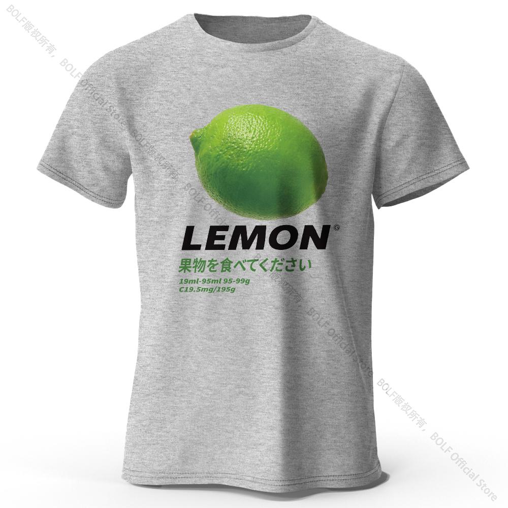 Vtipné tričko s designem citronu - Neobvyklý a hravý letní kousek, 100% bavlna, pohodlný střih