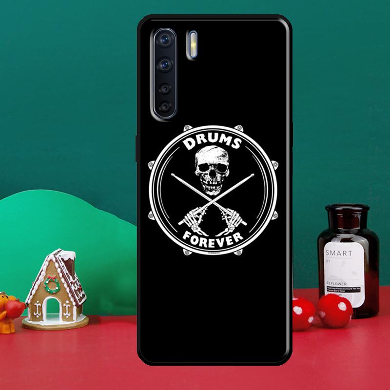 Musical Instrument Drum For OPPO A15 A83 A91 A93 A1K A3S A5S A52 A72 A54 A74 A94 A31 A5 A9 A53S 2020 Phone Case