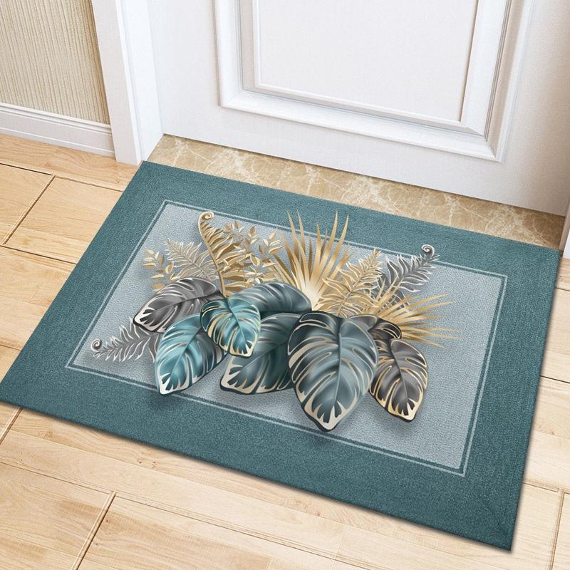 Multicolor Rose Flower Rug Living Room Carpet Home Hallway Balcony Anti-Slip Door Mat Kitchen Bathroom Rug Bedroom Floor Mat
