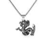 Golden Horn Prajna Pendant, Men'S Ghost Mask Necklace Halloween Gift