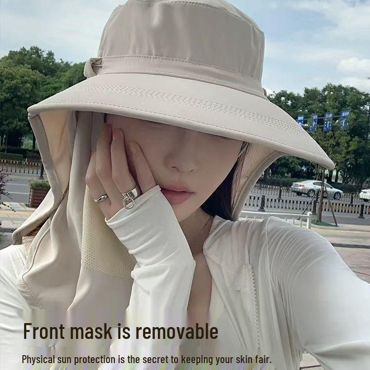 Full Coverage UV Protection Sun Hat with Breathable Face Shield and Neck Protector