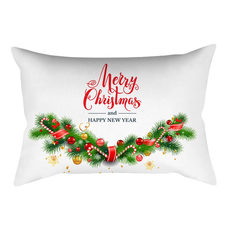 New Christmas Waist Pillowcase, Christmas Home Sofa Headboard Cover