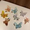 Summer Women Fashion Mermaid Crystal Butterfly Hair Clip Sense of Luxury Elegant Design Women Fashion Exquisite Birthday Gifts