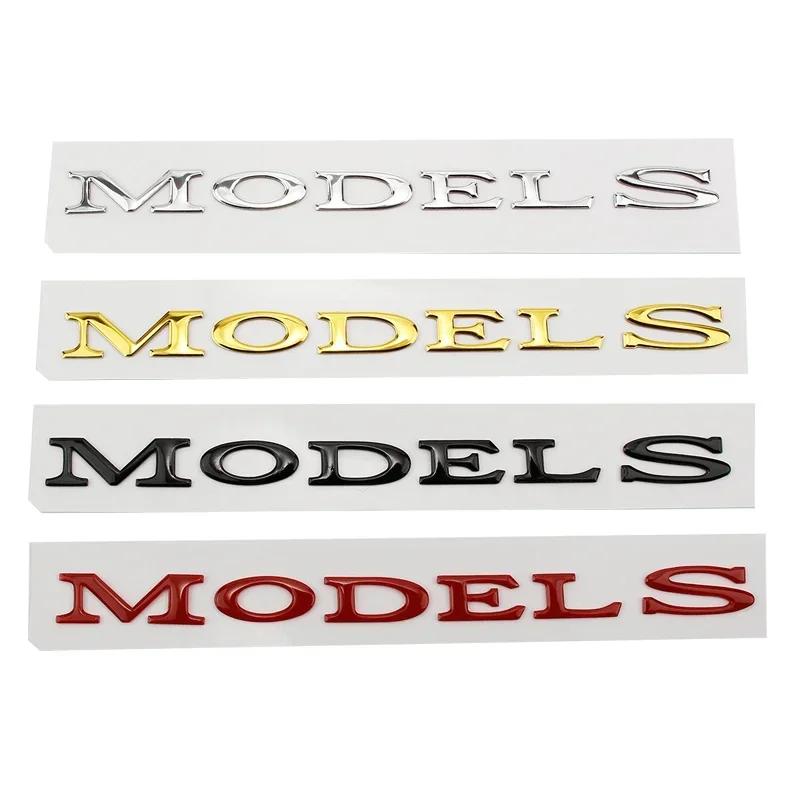 Metal ABS Car Styling Trunk Rear Tail Body Side Badge Sticker for Tesla Model 3 S X Y DUAL MOTOR Emblem Exterior Accessories