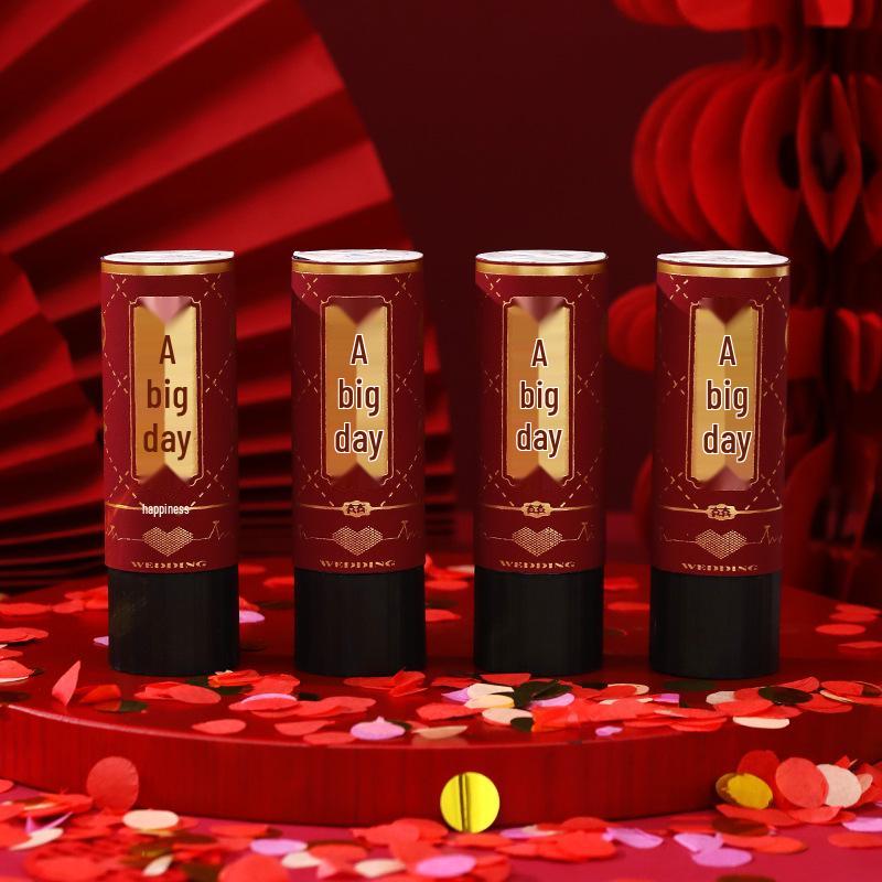 Sada svatebního konfetového děla: Vyskakovací hra a fotografické rekvizity