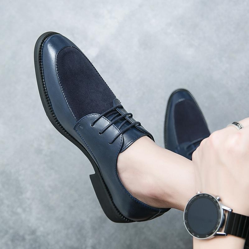 Leather Men Fashion Oxfords Shoes Male Comfortable Business Shoe Lace-Up Classic Men Shoes for Wedding All-match Male Footwear