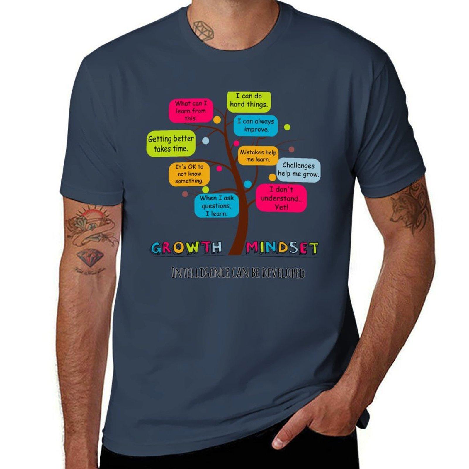 Growth Mindset Development TShirt Casual Basic Street Style TShirt S