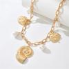 Bohemian Pearl Shell Pendant Necklace Adjustable Beach Jewelry Fashion Layered Chain For Women Vacation Layering Piece