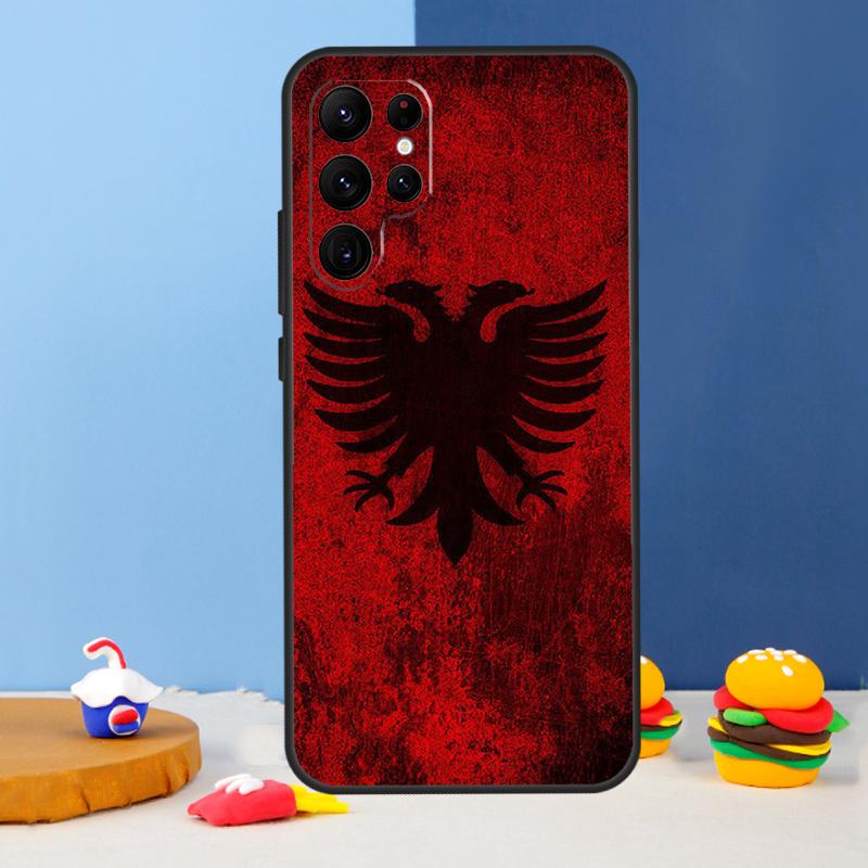 

Albania Flag Phone Case For Samsung Galaxy S25 Ultra S9 S10 S20 S22 S21 FE S23 Plus S24 Ultra Cover Coque Note 20 Ultra