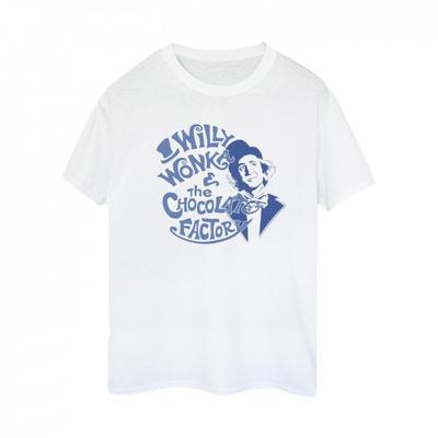 Willy Wonka & The Chocolate Factory Womens/Ladies Logo Cotton Boyfriend T-Shirt