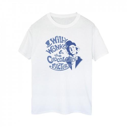 Willy Wonka & The Chocolate Factory Womens/Ladies Logo Cotton Boyfriend T-Shirt