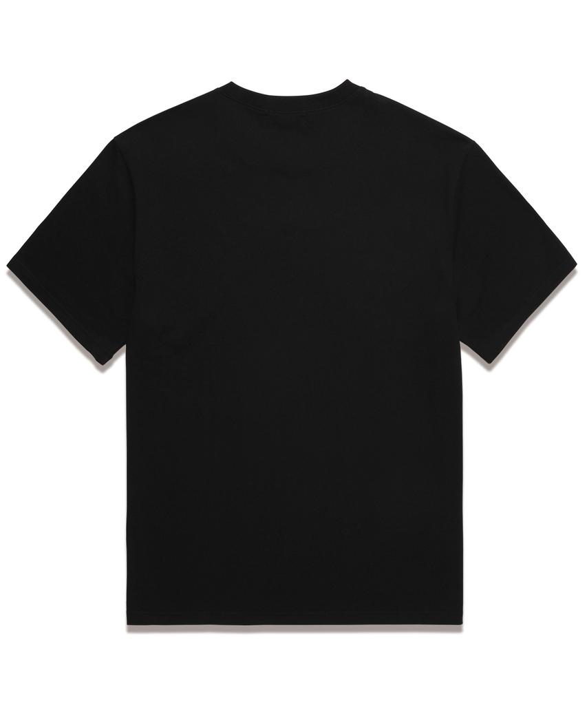 VANNWORKS Heart Typo Oversized Short Sleeve T-Shirt (Vs0110) Black