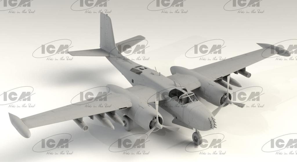 ICM scale US Air Force Counter Invader Plastic Model Kit 48278 1/48 B-26K (Early Model)