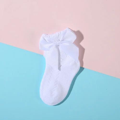 Lawadka Children's Girls Socks Summer Mesh Thin Kids Socks for Girls Bow Princess White Black Baby Sock Fashion Style 0-5Years