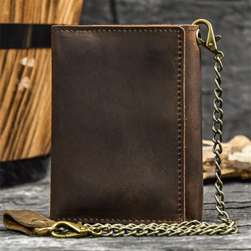 Cowhide Men's Purse Retro Fashion Vintage Pattern Male Leather Short Clutch Bag Luxury Designer Man Gift Coin Purse Wallet