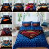 Customizable Superman Childhood Bedding Sets, Including One Duvet Cover and Two Pillowcases, Perfect for Home Decor and a Wonder
