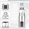 Lubrication Adapter Connector Grease Needle Nozzle with Double Handle Coupler for Mechanical Heavy Machinery Maintenance