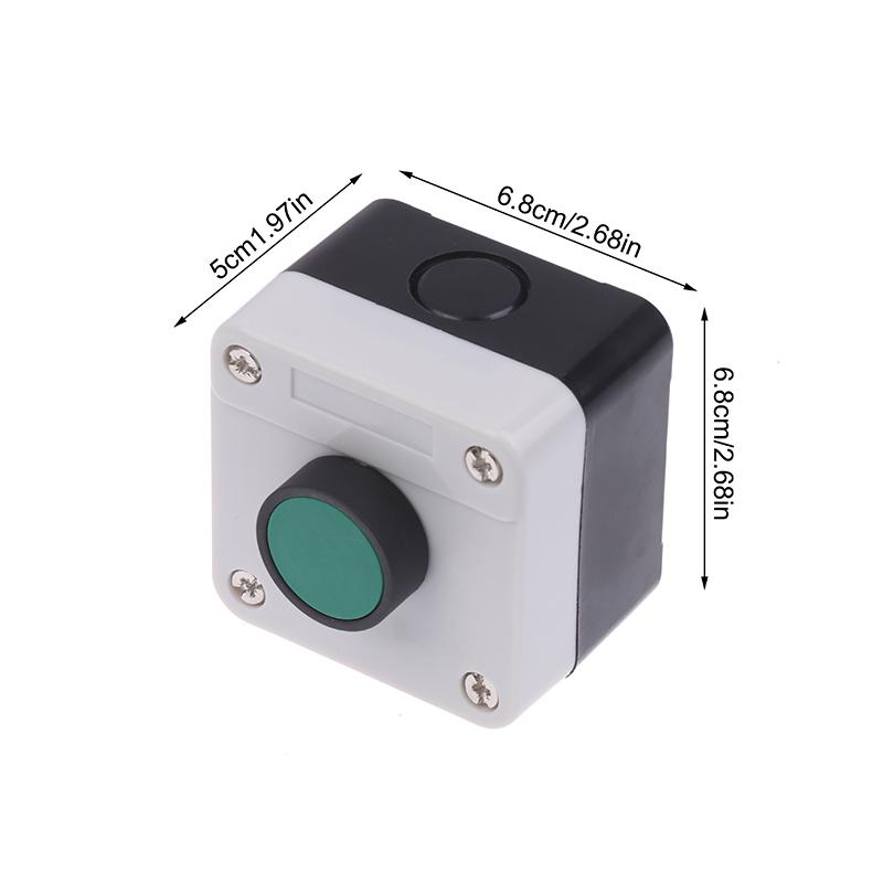 

ABS Weatherproof Push Button Switch Station Box One Button Control Copper Contact Points For Gate Opener