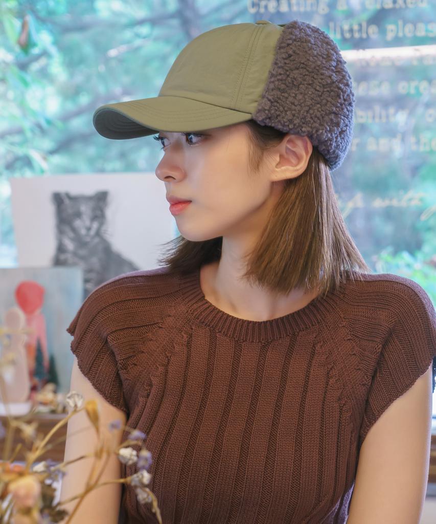 Sodamon Mimin Winter Earflap Baseball Cap 2 Colors
