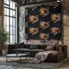 Boho Wall Tapestry Nature Landscape Forest Trees Mountain Scenic Backdrop Home Decor Living Room Bedroom Dorm Aesthetic Wall Han