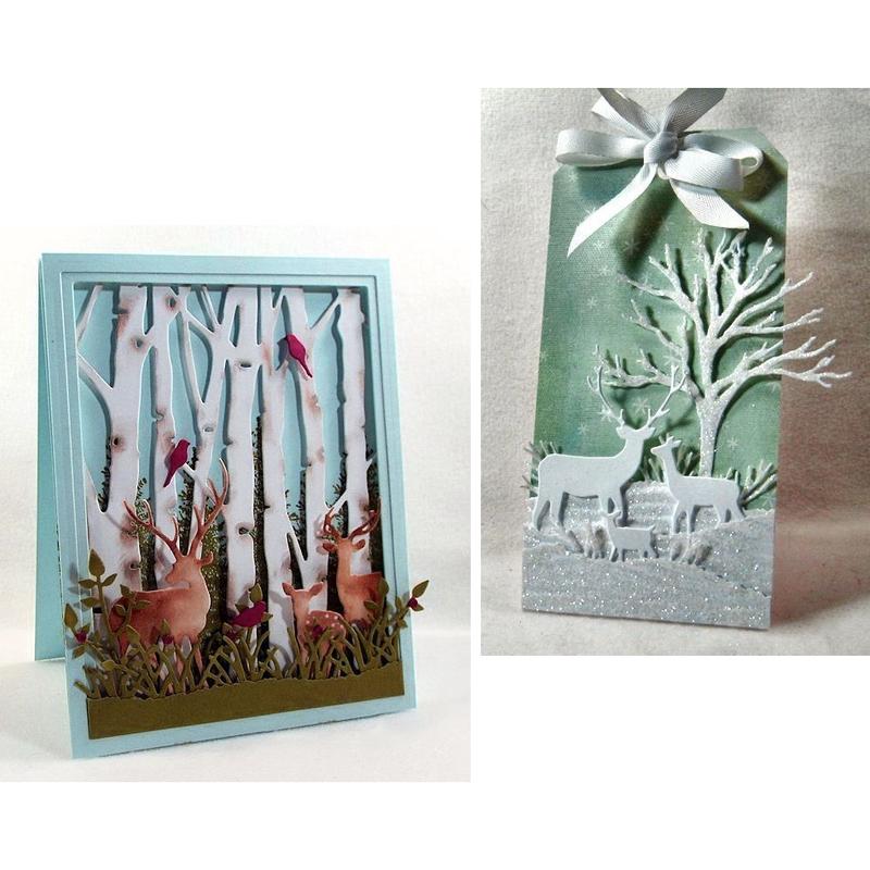 Christmas Deer Stencil Metal Cutting Dies Cut Practice Hands-on DIY Scrapbooking Album Craft