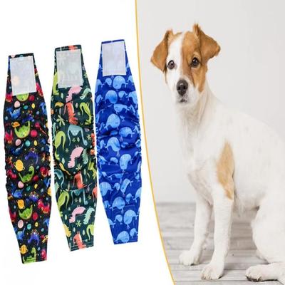 Reusable Pet Physiological Pants with Hook Loop Tape Pet Belly Bands  for Incontinence Training Dog