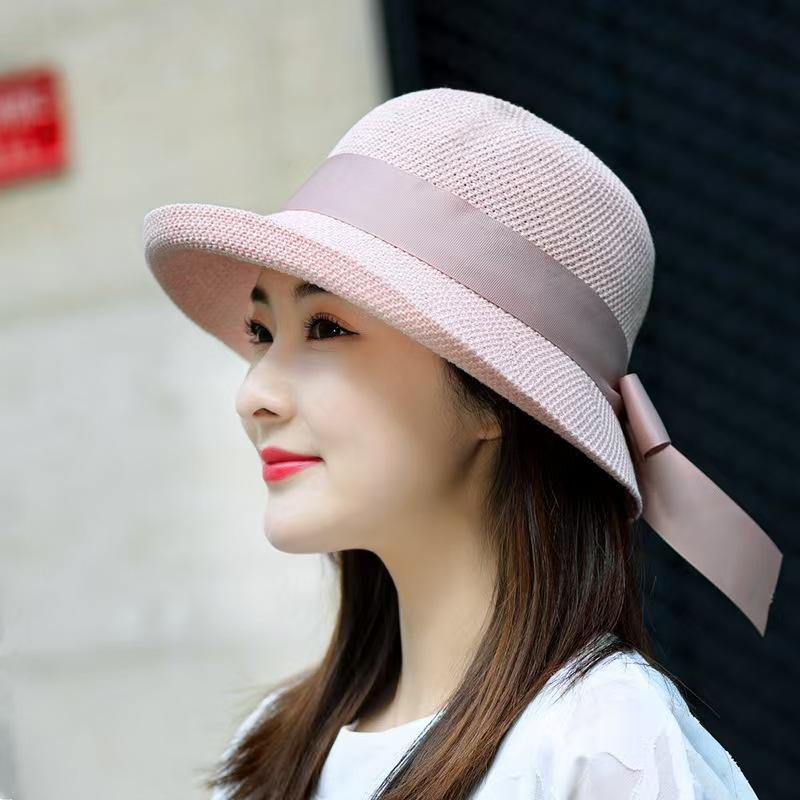 New Spring and Autumn Sun Protection Fisherman Hat for Women, Summer Korean Style Fashion Versatile British Style Sun Hat, Japanese Style