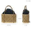 Basket yukata drawstring white basket bag, basket, basket, lace, basket, 6030055097995 (purple)