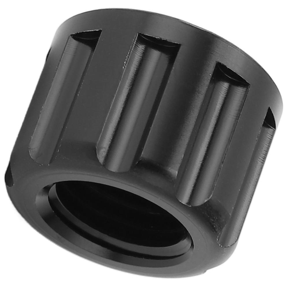 Durable M12 X 1.5mm Bike Thru Axle Nut Aluminum Alloy Lightweight Mountain Bike Axle Nut Black Bicycle Thru Axle Cycle Repair