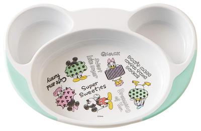 Melamine Lunch Baby Lunch Disney Mickey Mouse Children's Plate, Easy-Scooping, Kids' Tableware, Plate, Sketch, WP7-A
