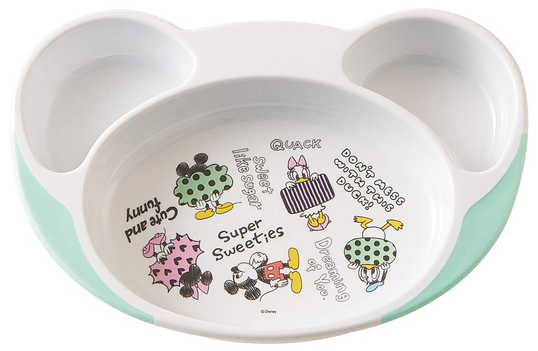 

Skater Melamine Lunch Baby Lunch Disney Mickey Mouse Children s Plate, Easy-Scooping, Kids Tableware, Plate, Sketch, WP7-A