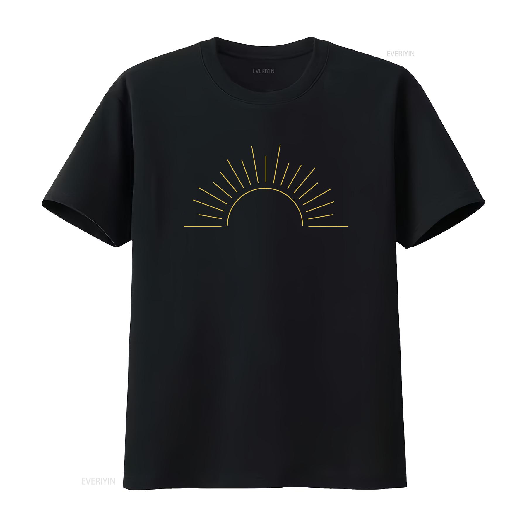 

SunseT T Shirt Sunshine Sun Rays Boho Garment Dyed Oversized Be The LighT vintage Washed Soft Comfortable graphic homme 4XL