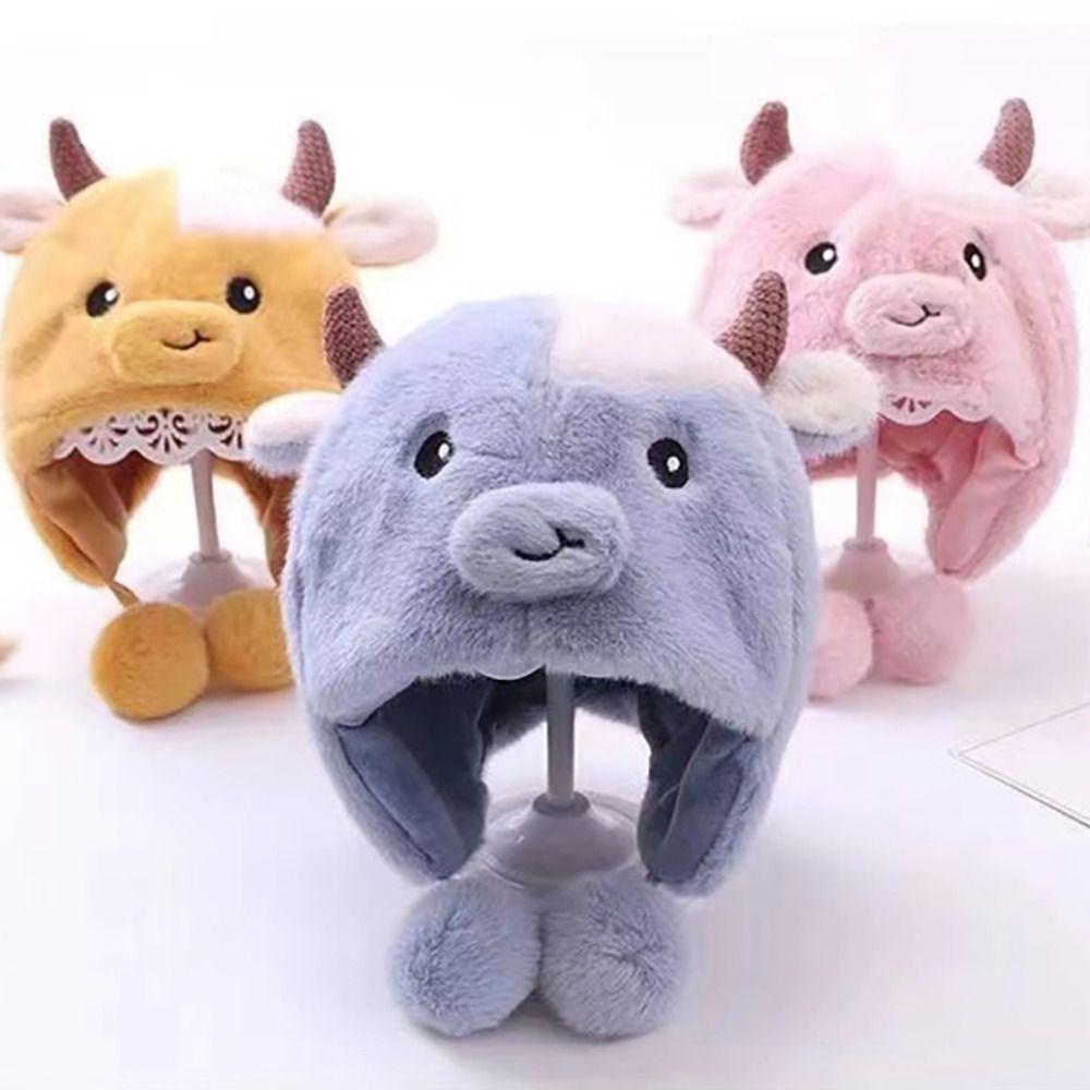 Ear Protection Winter Baby Hat Plush Baby Warm Cap Cartoon Infant Beanie Cap  Autumn/Winter