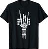 Rock N Roll Skeleton Guitar Rock Music Heavy Metal Punk Emo T Shirt
