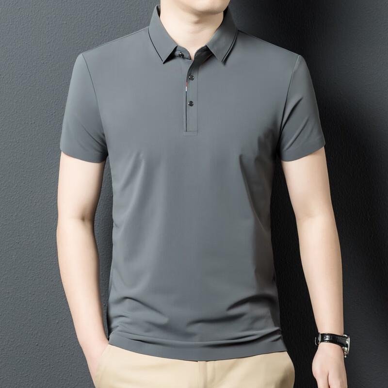 Yiliteng Men's Summer Lapel Polo Shirt YTMTST5065