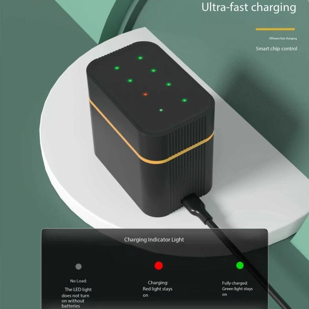 8 Slots Smart Battery Charger 1.5V AA/AAA Battery Charging Case  For 1.5V AAA/AA Lithium Batteries