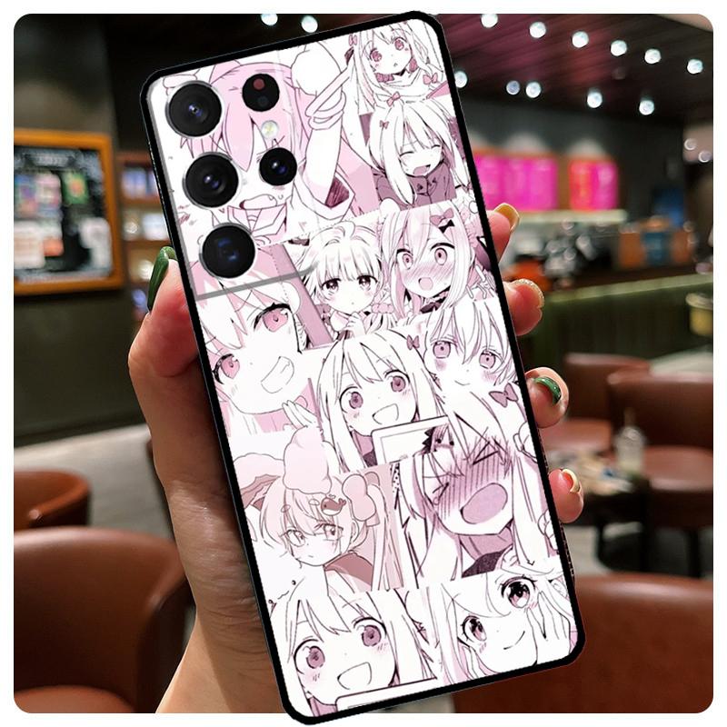 Kawaii Japan Girls Harajuku Pink Phone Case For Samsung Galaxy S25 S24 S23 S22 S21 S20 Ultra S9 S10 Plus S25 FE S24 FE Cover
