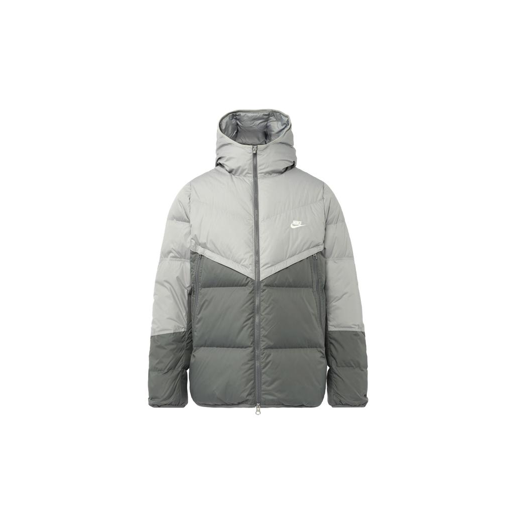 Nike Sportswear Storm-FIT Windrunner Hooded Zip-Up Windproof Water-Resistant Warm Long Sleeve Jacket Men Jackets Light-Smoke-Grey DV1132077