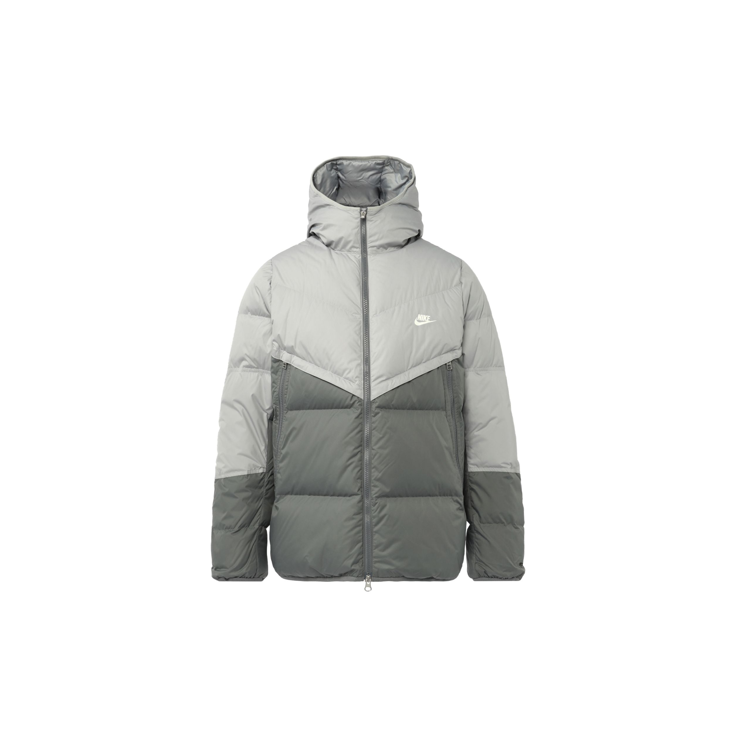 

Nike Sportswear Storm-FIT Windrunner Куртка с капюшоном на молнии Ветрозащитная Водоотталкивающая Теплая с длинным рукавом Мужские куртки Светло-серая DV1132077 L