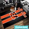 Custom Name Rug Bengals Team Logo Artwork Area Rug Suitable for Indoor And Outdoor,Carpets for Homes, Offices,Living Rooms,Home Decor,Christmas Gift