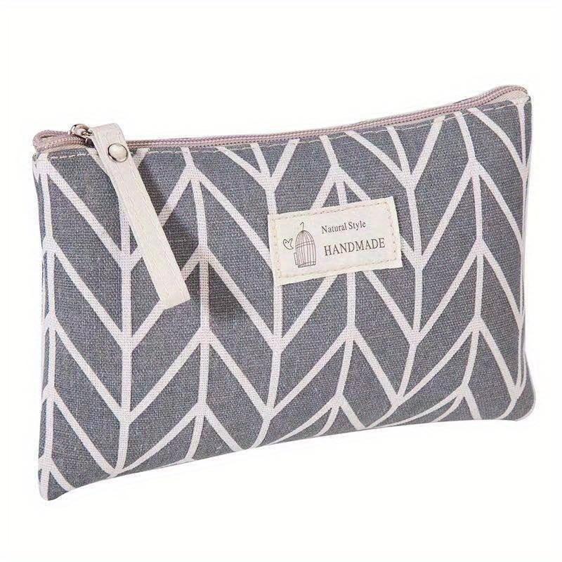 Literary Makeup Bag, Portable Zipper Storage Pouch, Mini Travel Toiletry Bag, Women's Coin Purse
