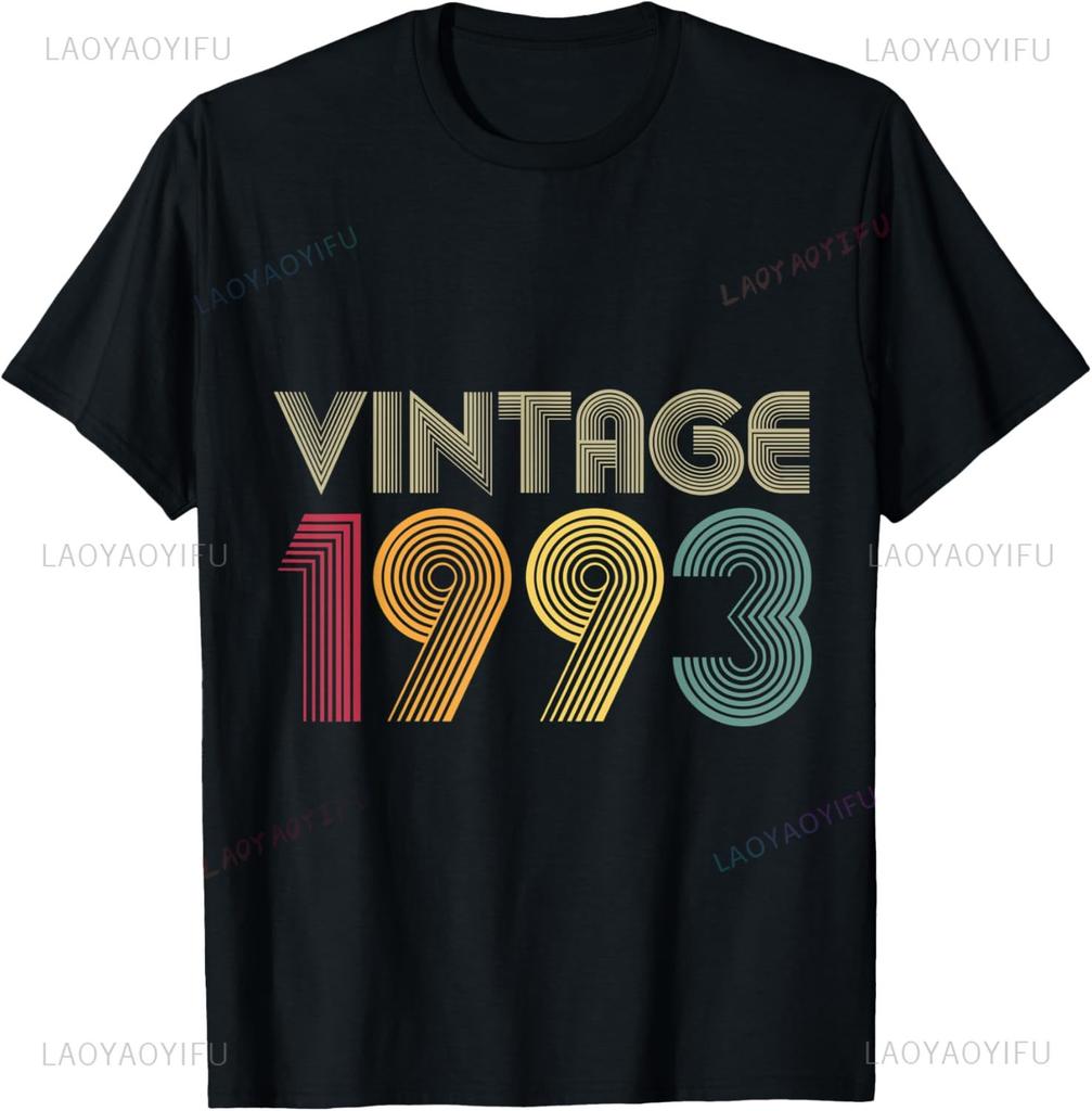32 Year Old Gifts Vintage 1993 Cassette Tape 32th Birthday TShirt Print on DeUnisexd Streetwear Vintage T Shirt Camiseta Hombre