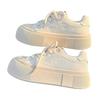 Shell Head Board Shoes Women's Platform Heightening White Shoes 2025 Spring New Shoes Versatile Niche Trendy Casual Women's Shoes