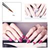 Nail Art Brush Nail Brush for Nail Art for Home Use and Professional Nail Salon Gel Nail Art Brush Clear Acrylic Handle
