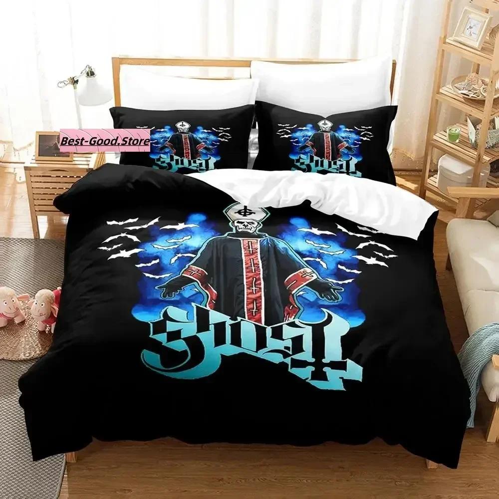 Ghost Rock Band Tank Bedding Set Printed Bed Set With Pillowcase Bed Duvet Cover Soft Single Double Queen Super King Size
