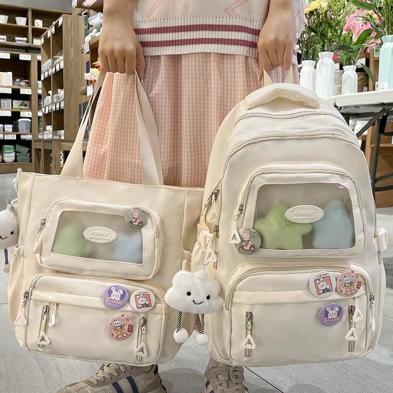 Cartable Enfants École Primaire Filles Collégiens Lycéens Sac Lettre Douleur Sac de Tutorat Sac à Dos