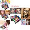 Vibrant 15 Color Face Paint Set For Kids Water-soluble Halloween Party Fun