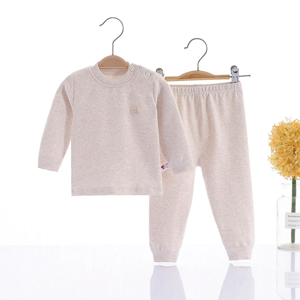 Children's Shu Velvet Warm Underwear Set - Sizes 66-175, Boys & Girls, Autumn/Winter Pure Cotton Clothes & Trousers